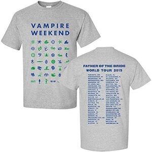 Vampire Weekend Symbol Tour 2 Sided Tshirt Gift For Fan